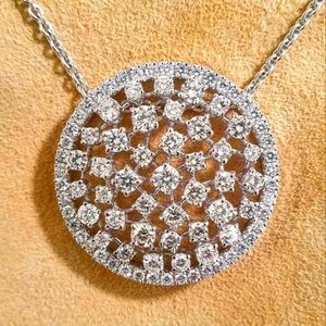 Silver Circle Pendant Necklace